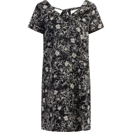 usha Jurk Dames Zwart Veelkleurig