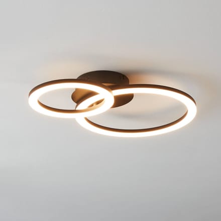 EGLO connect.z Parrapos-Z Smart Plafondlamp - 44,5 cm - Zwart/Wit - Instelbaar wit licht - Dimbaar - Zigbee