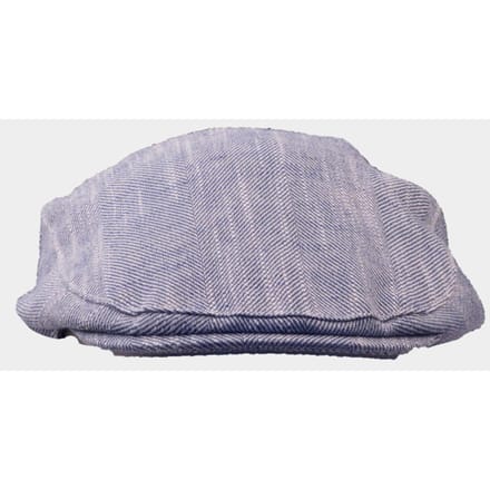 Flat cap van linnenmix model 'Jarvis'