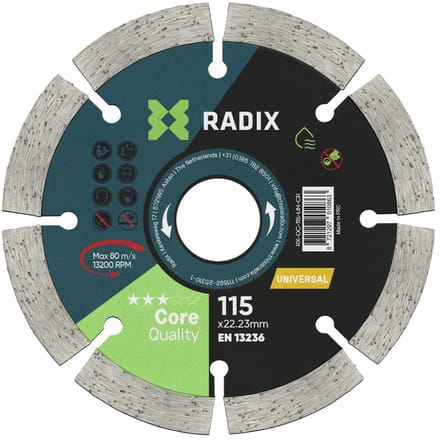 Radix - Universele diamantschijf - 115 mm - Core