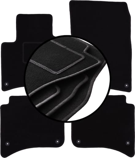 Complete set veloursmatten voor: Volkswagen Touareg II SUV (2010-)