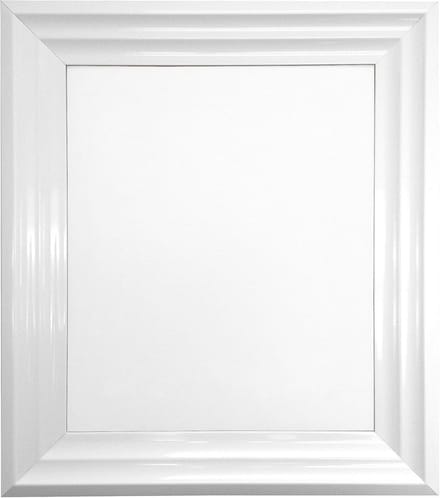 Witte Fotolijst A4 Kunststof Glas met Brede Rand