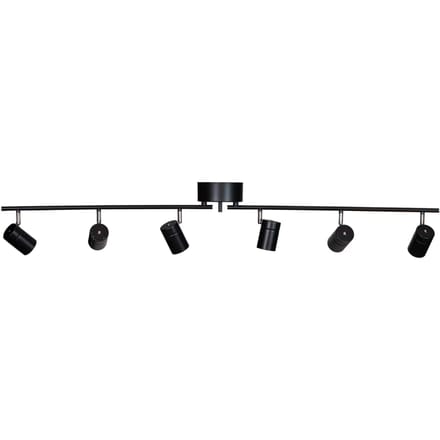 By Rydéns Plafondspot Correct zwart 6-lamps, metaal, GU10