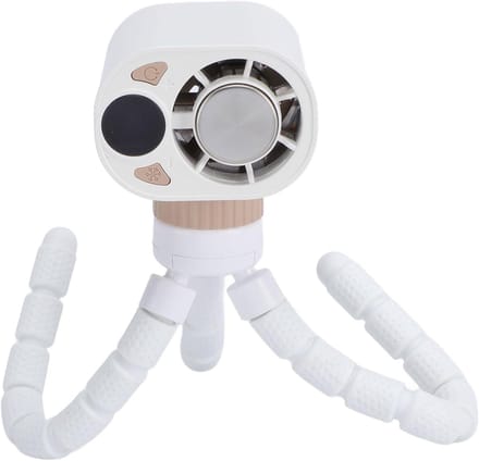 Draagbare Baby Ventilator - Kinderwagen Koeler - Koel Blijven - Flexibele Octopus Mount - 19.5D x 10B x 7H cm