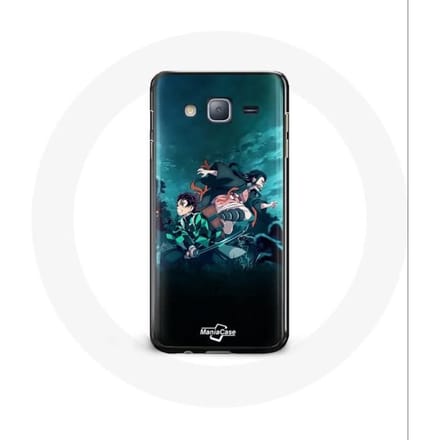 Case voor Samsung Galaxy j3 2016 Demon Slayer Manga Tanjiro en Nezuko