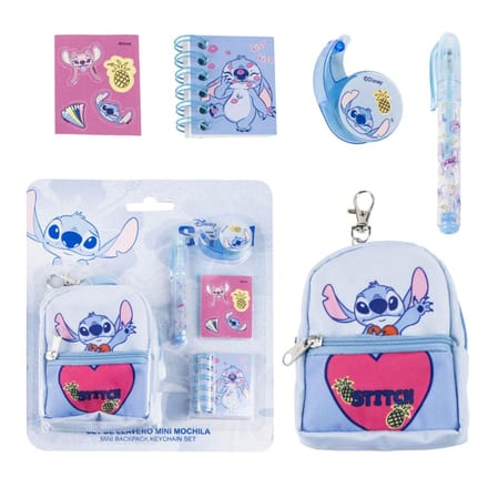 Mini Kinderset met Rugzak Cerda Disney Stitch