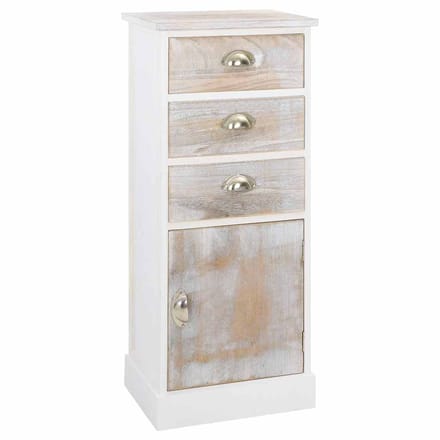 vidaXL - Bijzetkast - 38x28x86 - cm - paulowniahout