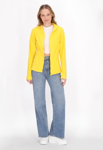 Mymo Fleece jas Dames geel