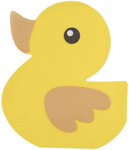 Clayre & Eef Servetten Papier Set van 20 Eend Geel Papier