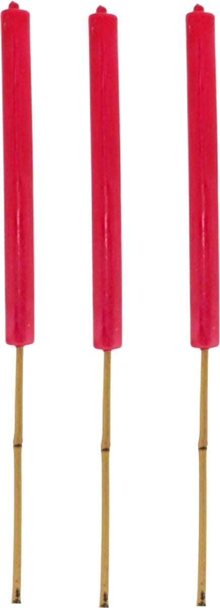Home Society fuchsia roze tuinfakkels set van 3