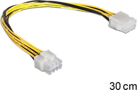 Verlängerungskabel Stromversorgung 8 Pin EPS STECKER> BUCHSE 30 CM