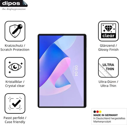 dipos – 2x Beschermfolie geschikt voor Crelander W30 | Krasbestendige & heldere Screenprotector Ultra-Thin