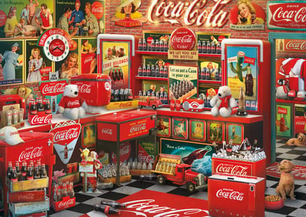 Schmidt puzzel Coca Cola nostalgie 1000 stukjes klassiek.