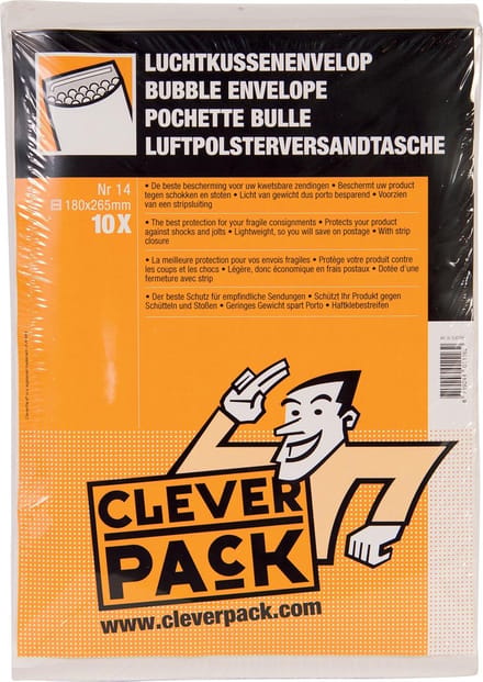 Envelop cleverpack luchtkussen 14 200x275 wit | 5 stuks