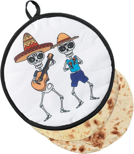 Tortilla Warmer - Mexicaanse Pouch - Warm Houdend - Magnetronbestendig - 30 cm Diameter - Stijl D
