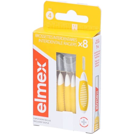 Elmex Set Interdentale Borsteltjes Iso 4 1,3mm 8 Tandenborstel