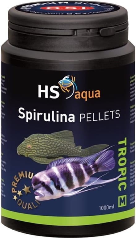 Spirulina pellets m 1000 ml