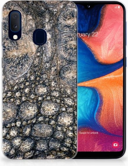 Samsung Galaxy A20e TPU Hoesje Krokodillenprint