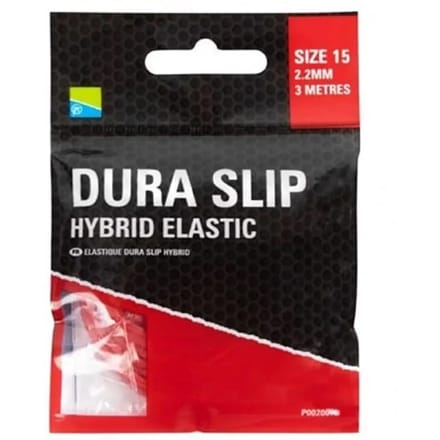 Preston Dura Slip Hybrid Elastic | 3m Maat 15 - 2.2mm