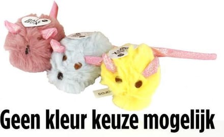 Fofos Pluche Muis Met Glitterstaart