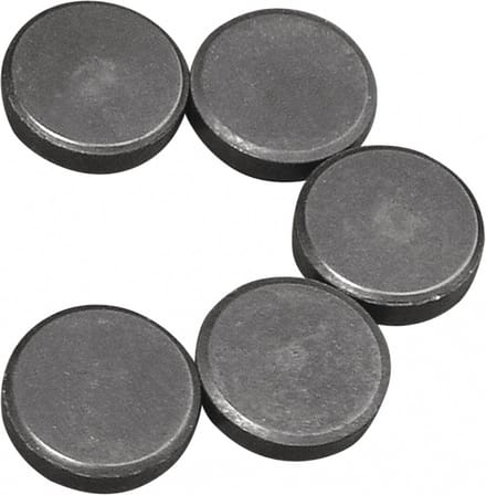 Rayher hobby en knutselen magneten - 40x stuks - formaat D20 x H5 mm - metaal - rond