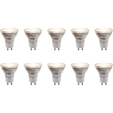 Set van 10 - Lucide Reflector GU10 Spot - Ø 5 cm - 8 W