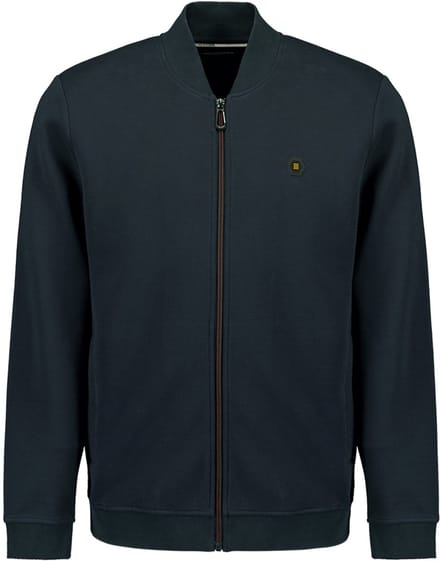No Excess Sweater full zipper pique bomber night