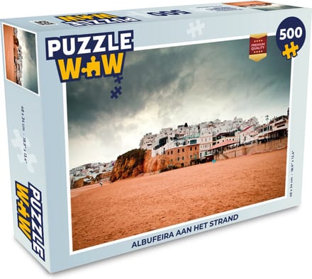 Puzzel Albufeira aan het strand - Legpuzzel - Puzzel 500 stukjes