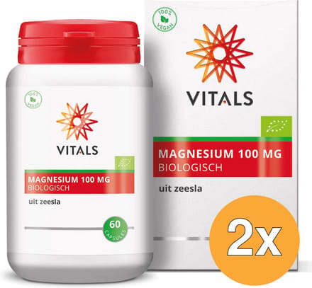 2x Vitals Magnesium 100mg Bio (60 capsules)