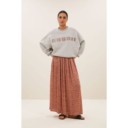 By-Bar Bibi Boogie Sweater Grey Melee Size: M | Sweaters Outlet | Dames | Grijs