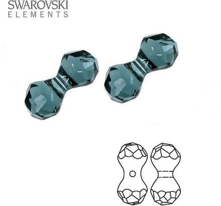 Swarovski Elements, Modular kraal (5150), 11x6mm, montana, 6 stuks
