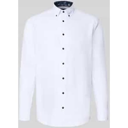 OLYMP Luxor Overhemd, Modern Fit, Button-down, Wit