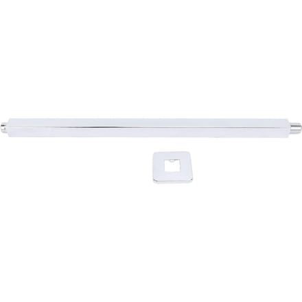 Plafond Douchearm Multifunctioneel Roestvrij Staal Vierkant Regendouchekop Rechte Arm 61cm / 24in 61cm white