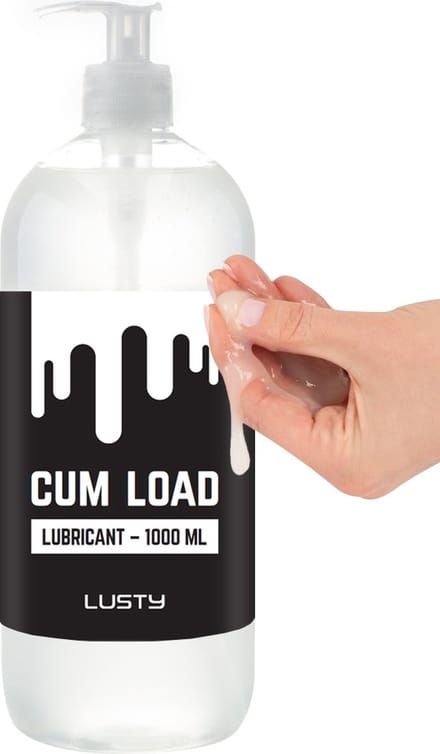 Lusty Cum Load Sperma Glijmiddel - 1000 ml - Nieuwe Formule -Hybride Glijmiddel - Op Water- en Siliconenbasis