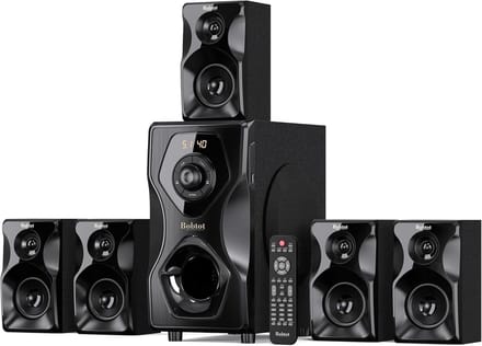 Surround Sound Thuisbioscoopsysteem 5.1/2.1 met Krachtige Subwoofer en Bluetooth