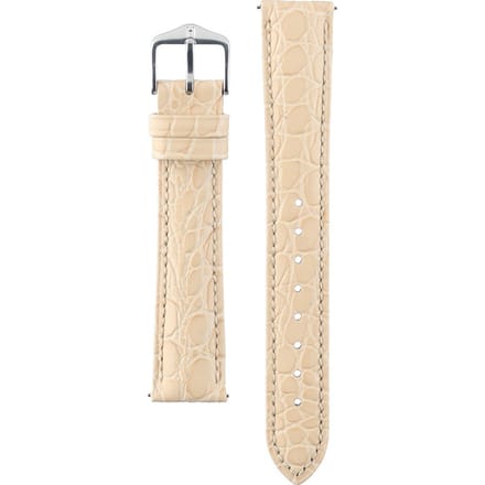 Hirsh Horlogeband Aristocrat Beige - Leer - 18mm
