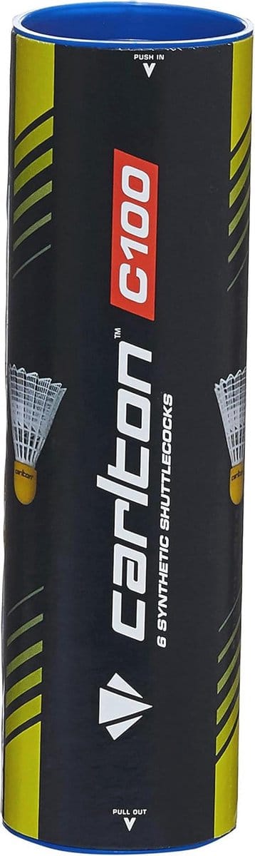 Badmintonbal Geel Medium-snel (77 korrels) voor Scholieren en Beginners - 6 Stuks
