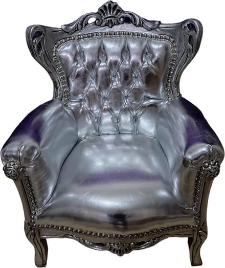 Barok zilveren kinderfauteuil