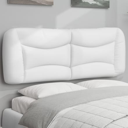 vidaXL - Hoofdbordkussen - "Hvar" - 120 - cm - kunstleer - wit
