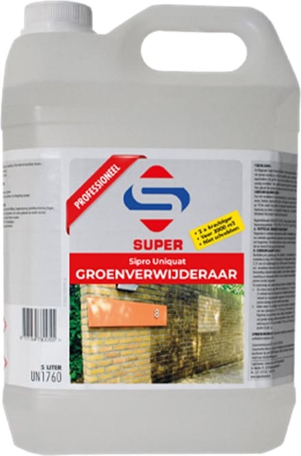 SuperCleaners - Groene aanslag verwijderaar - Sipro Uniquat - 5L