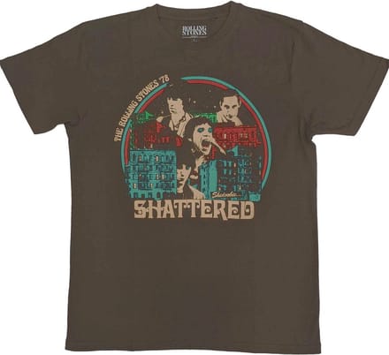The Rolling Stones - Some Girls Shattered Heren T-shirt - S - Bruin