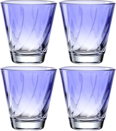 Leonardo TWIST Drinkglas 215ml blauw - set/4
