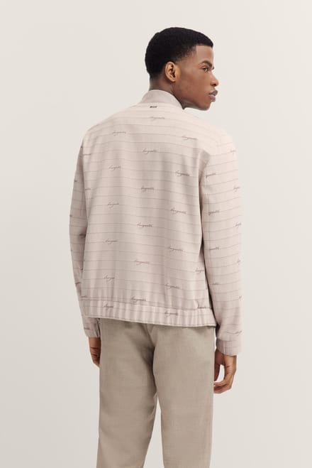 Bugatti Herren Blouson met collage kraag