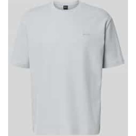 Regular fit t-shirt van puur katoen model 'Te_Rib'