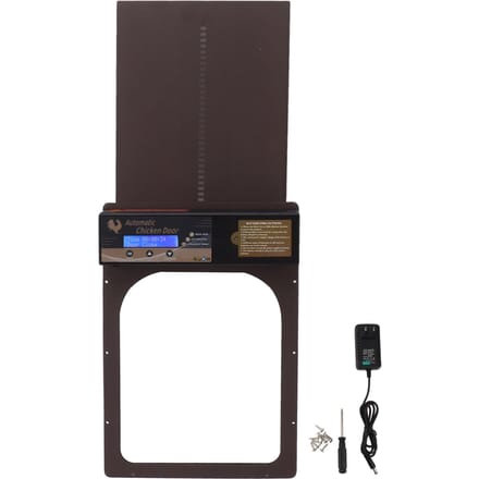 Automatische Kippenhokdeur IP45 Waterdicht Programmeerbaar Aluminium Kippenhokdeur met Timer voor bruin
