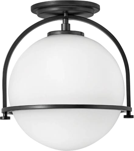 Hinkley LED Plafondlamp Somerset | 1X E27 Max 60W | Dimbaar | Black