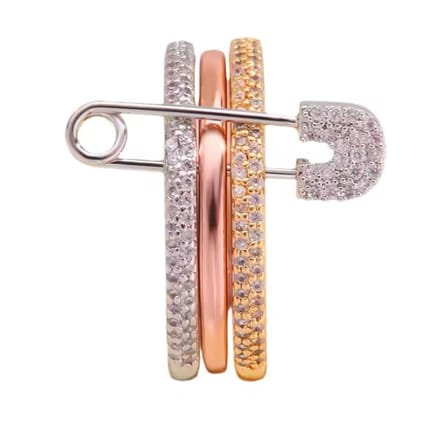 Fashion Ring - Drie Lagen Designer-diameter 19 mm