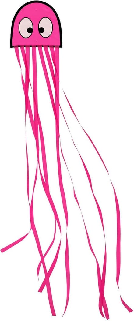 Kindervlieger Wolkensturmer Mini Octopus Pink 1177 Roze 150 x 22 cm