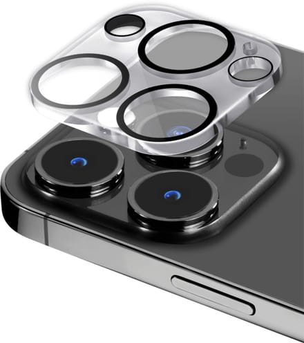 Jaym, Lens Protector geschikt voor iPhone 14 / 14 Plus - Tempered Glass 9H, Transparant