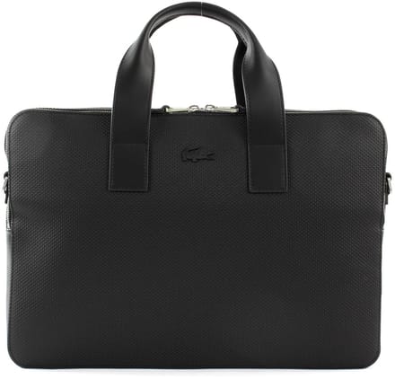 LACOSTE Laptoptas Business tas met laptopvak Chantaco Computer Bag Black Zwart